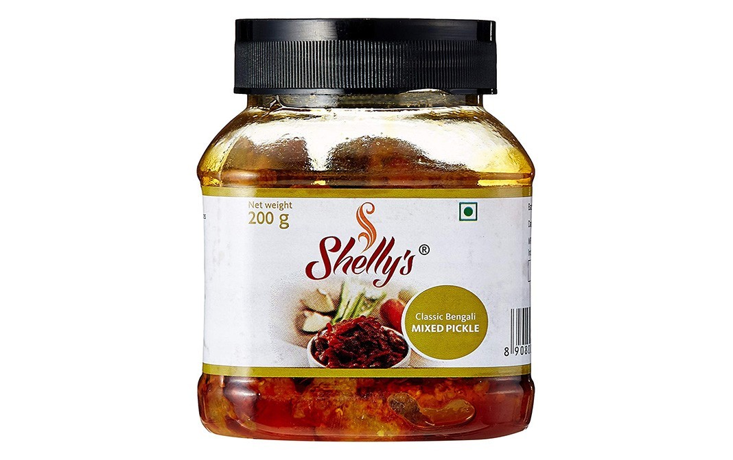 Shelly's Classic Bengali Mixed Pickle   Glass Jar  200 grams